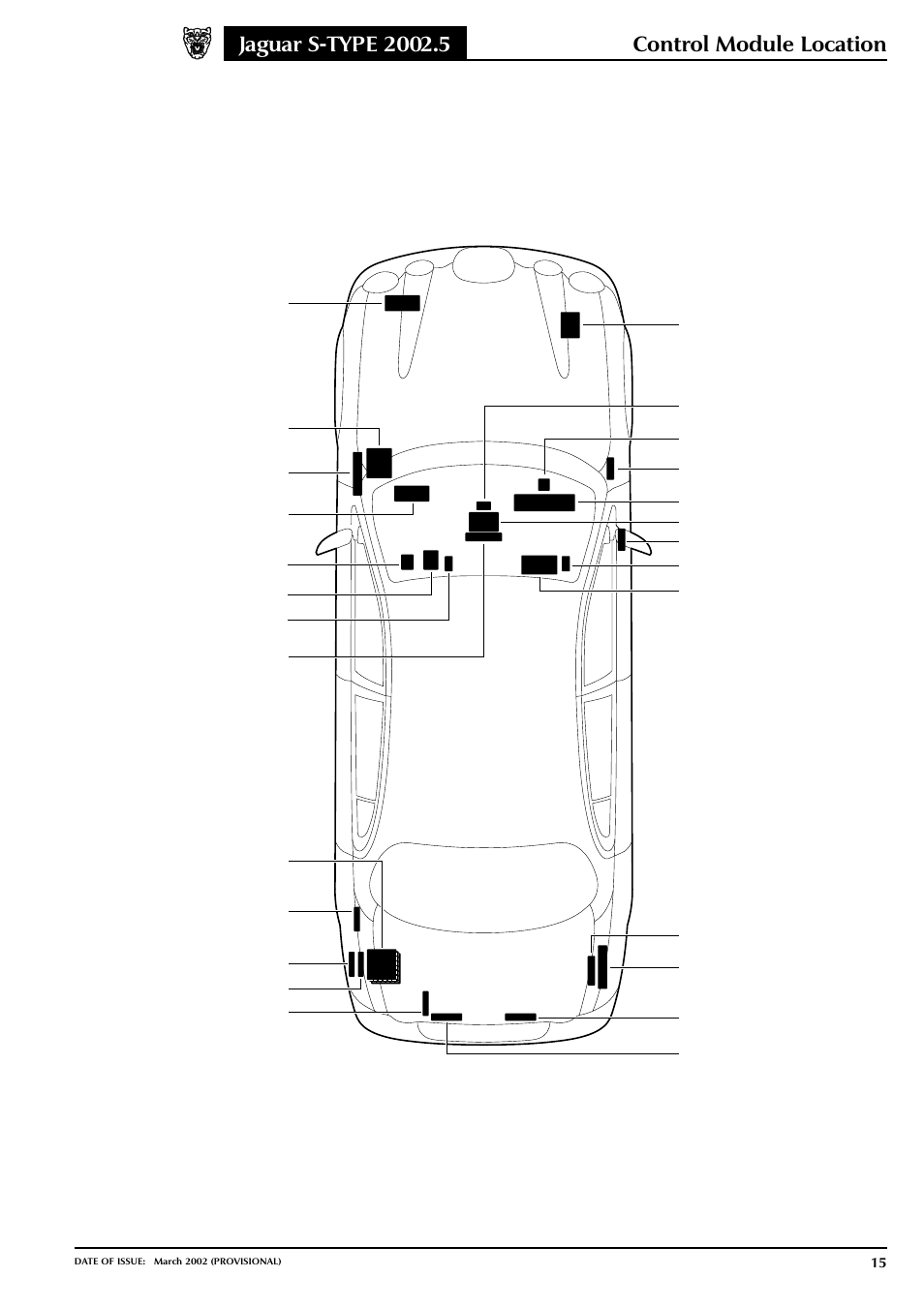Control module location | Jaguar S-TYPE 2002 User Manual | Page 16 / 79