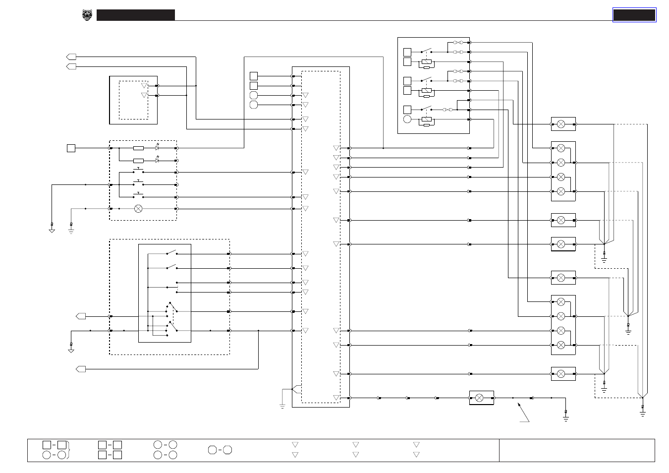 09 exterior lighting, Exterior lighting, Exterior lighting: front | Fig. 09.1 | Jaguar XK8 User Manual | Page 46 / 129