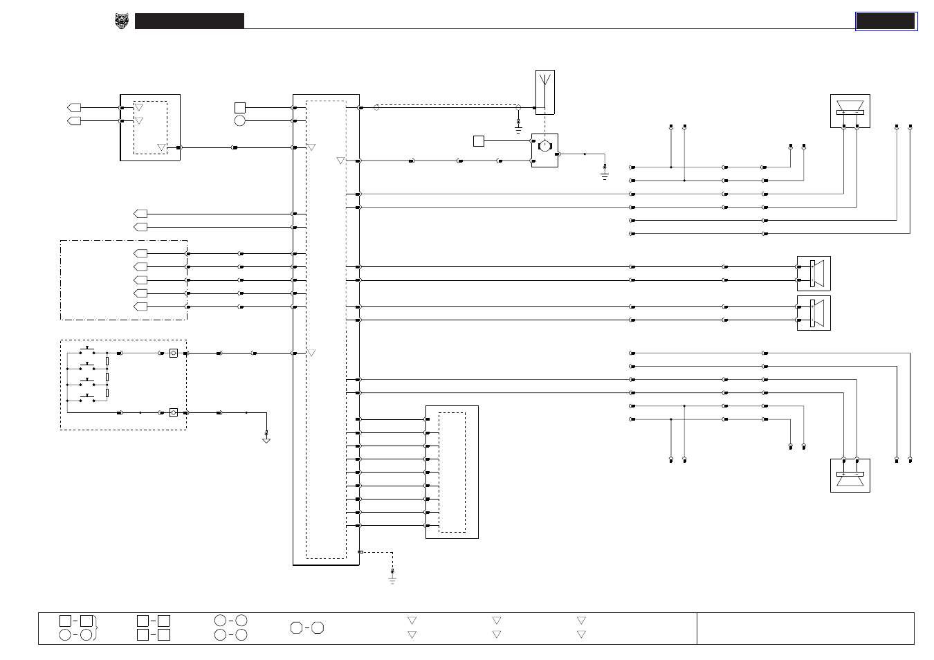 16 in-car entertainment; telephone, Standard in-car entertainment: convertible, Fig. 16.1 | Jaguar XK8 User Manual | Page 64 / 129