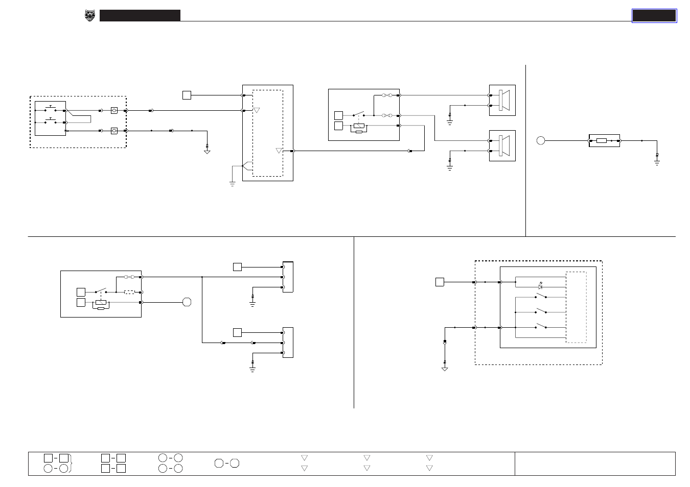 18 ancillaries, Ancillaries, Fig. 18.1 | Horns, Cigar lighter, Accessory connectors, Garage door opener | Jaguar XK8 User Manual | Page 69 / 129