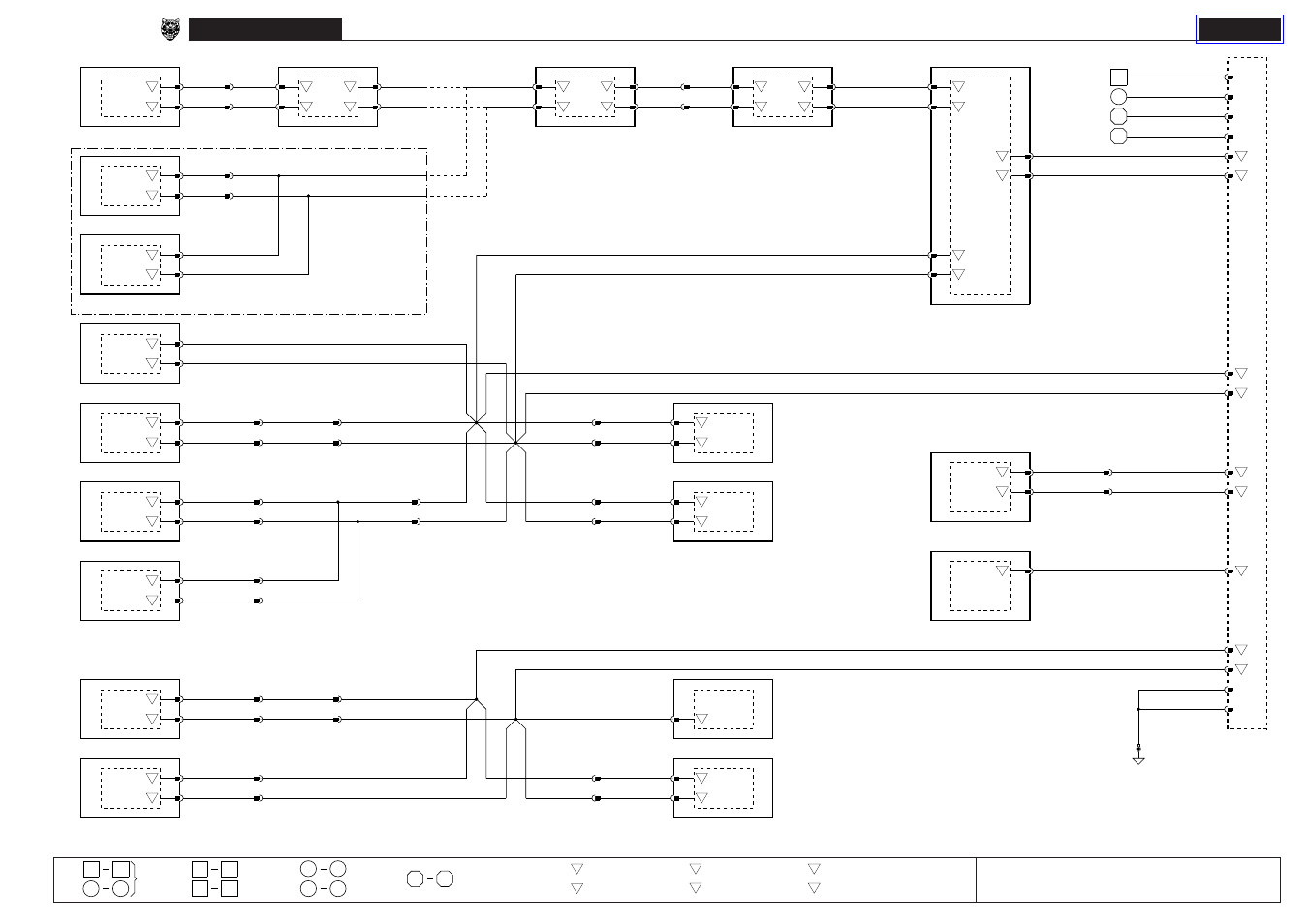 19 vehicle multiplex systems, Networks; serial data links, Fig. 19.1 | Controller area network (can), Standard corporate protocol network (scp), Serial data link | Jaguar XK8 User Manual | Page 70 / 129