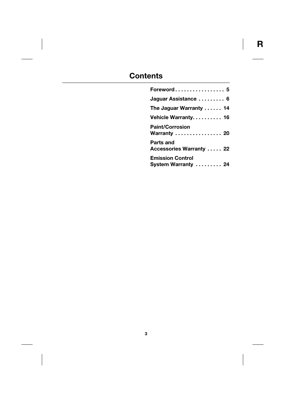 Jaguar JJM211099101 User Manual | Page 3 / 24