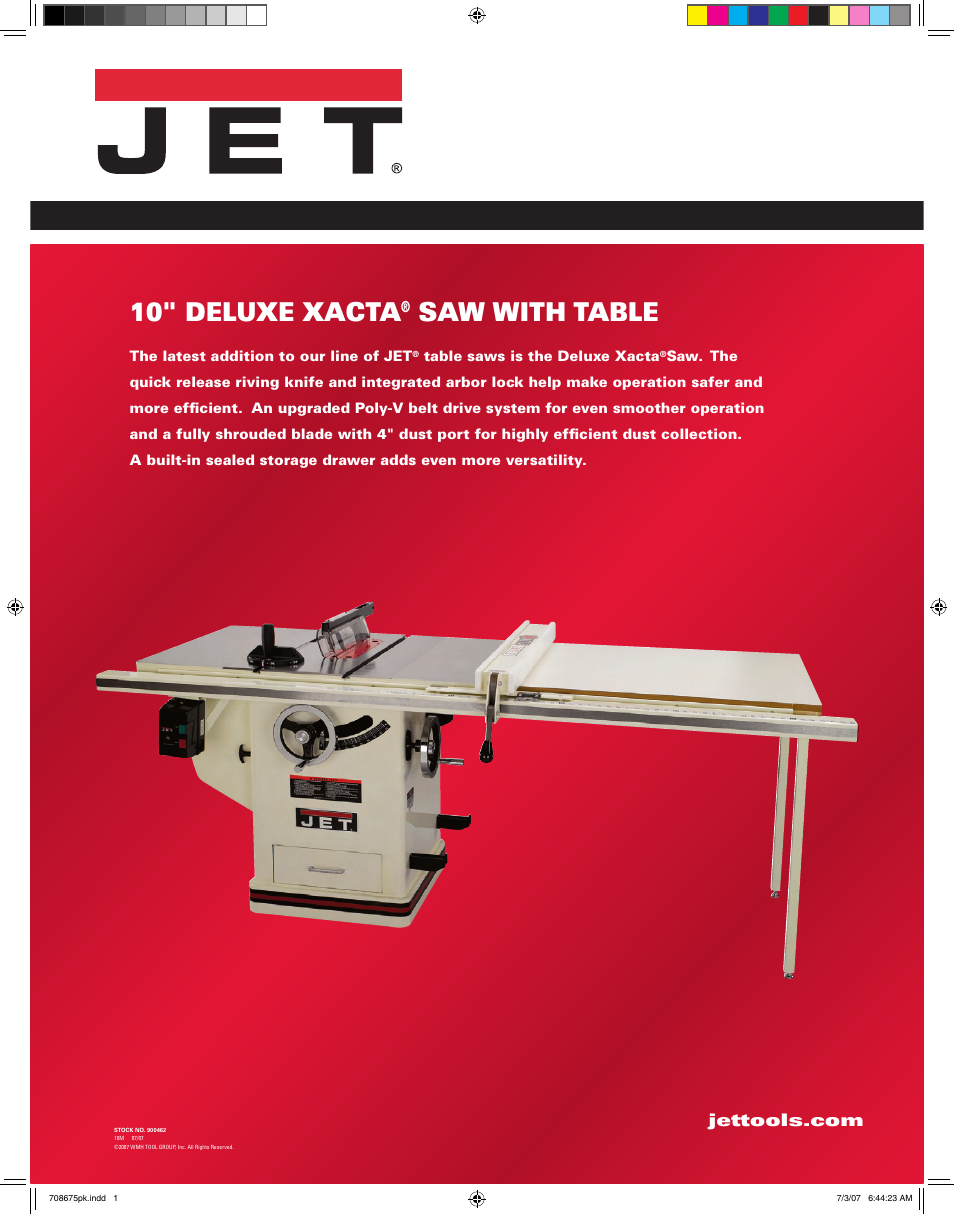 Jet Tools JTAS-10XL50-1DX User Manual | 2 pages