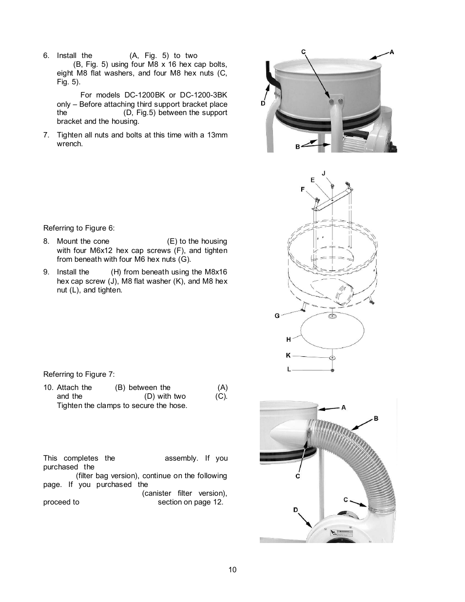 Jet Tools DC-1200CK User Manual | Page 10 / 24