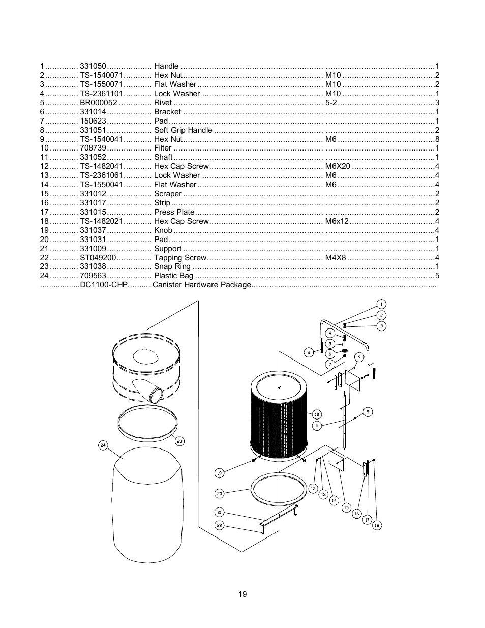 Jet Tools DC-1200CK User Manual | Page 19 / 24