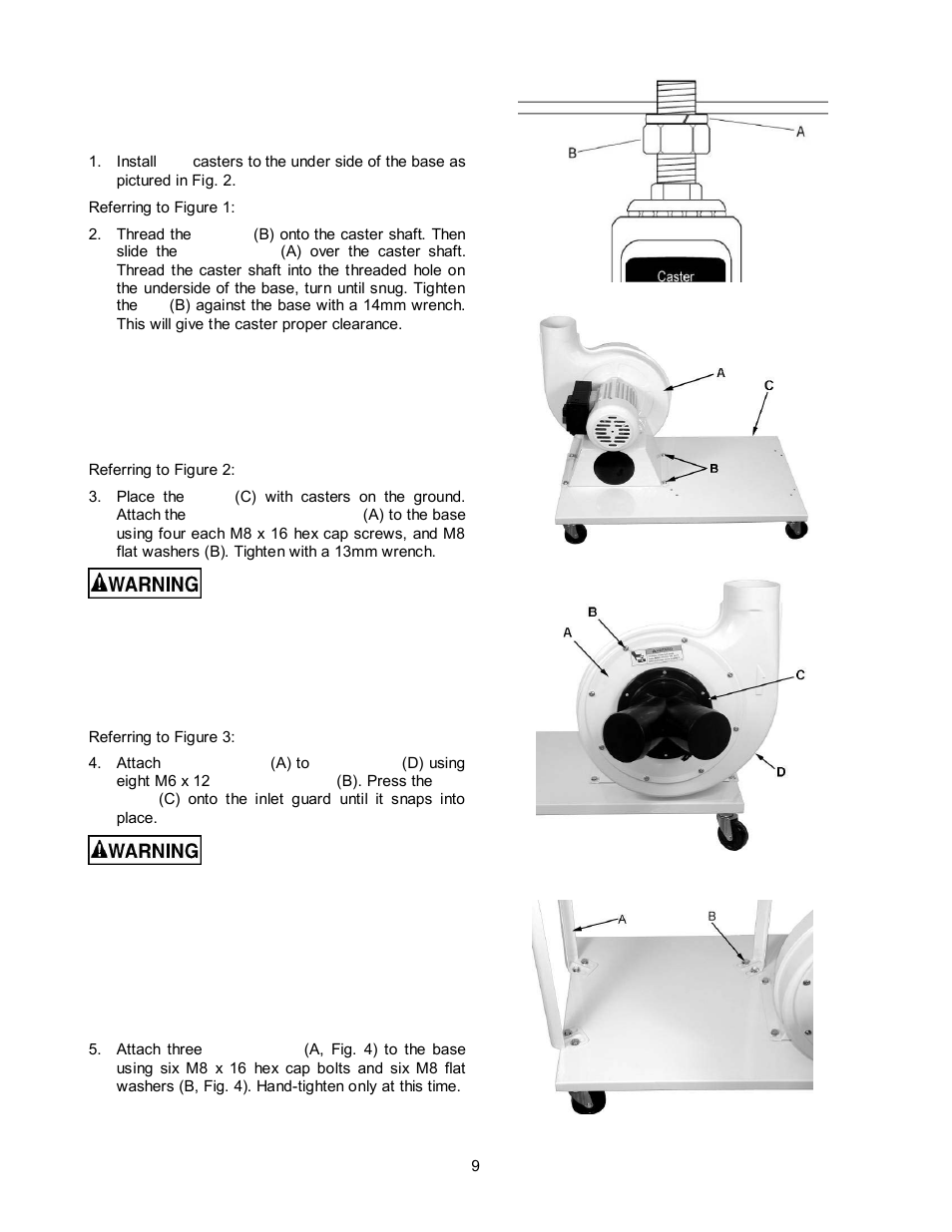 Base unit assembly | Jet Tools DC-1200CK User Manual | Page 9 / 24