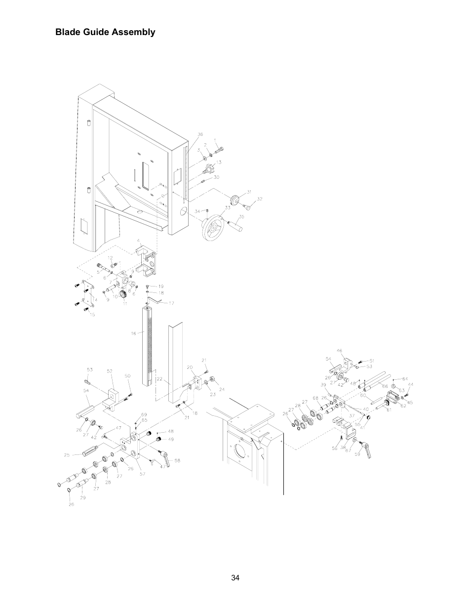 Jet Tools JWBS-18X User Manual | Page 34 / 40