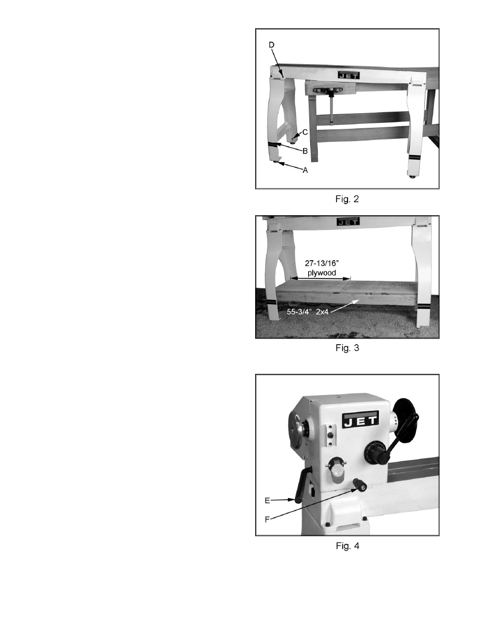 Stand legs (optional accessory), Stand shelf, Controls & features | Jet Tools 708358 User Manual | Page 10 / 32