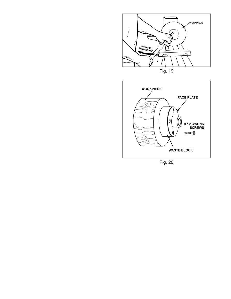 Sanding and finishing, Face plate and bowl turning, Mounting stock | Jet Tools 708358 User Manual | Page 16 / 32