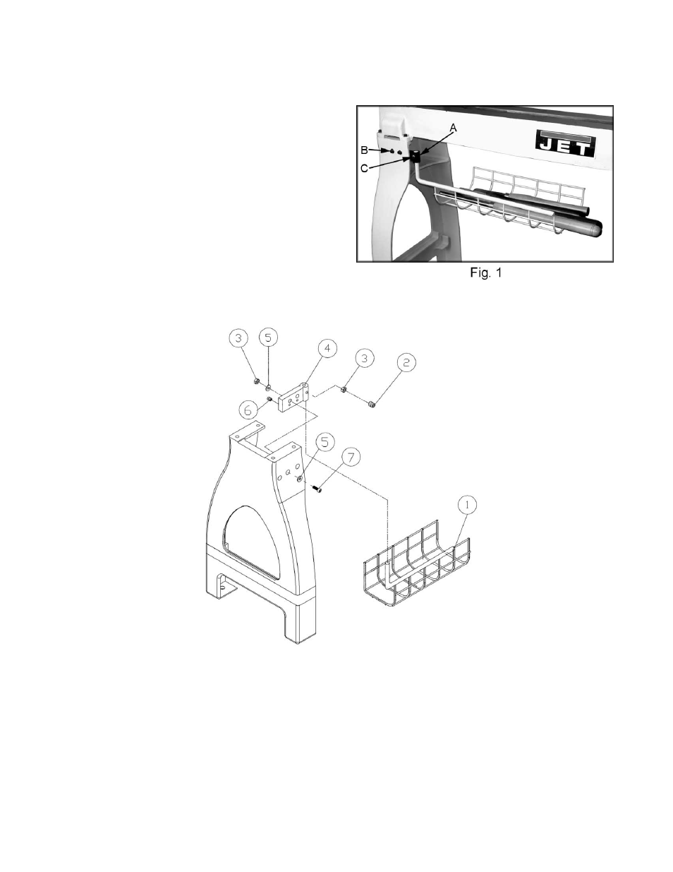 Tool basket | Jet Tools 708358 User Manual | Page 30 / 32