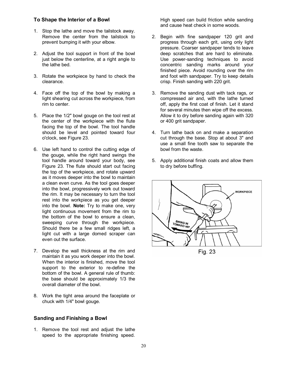 Jet Tools JWL-1642EVS-2 User Manual | Page 20 / 32