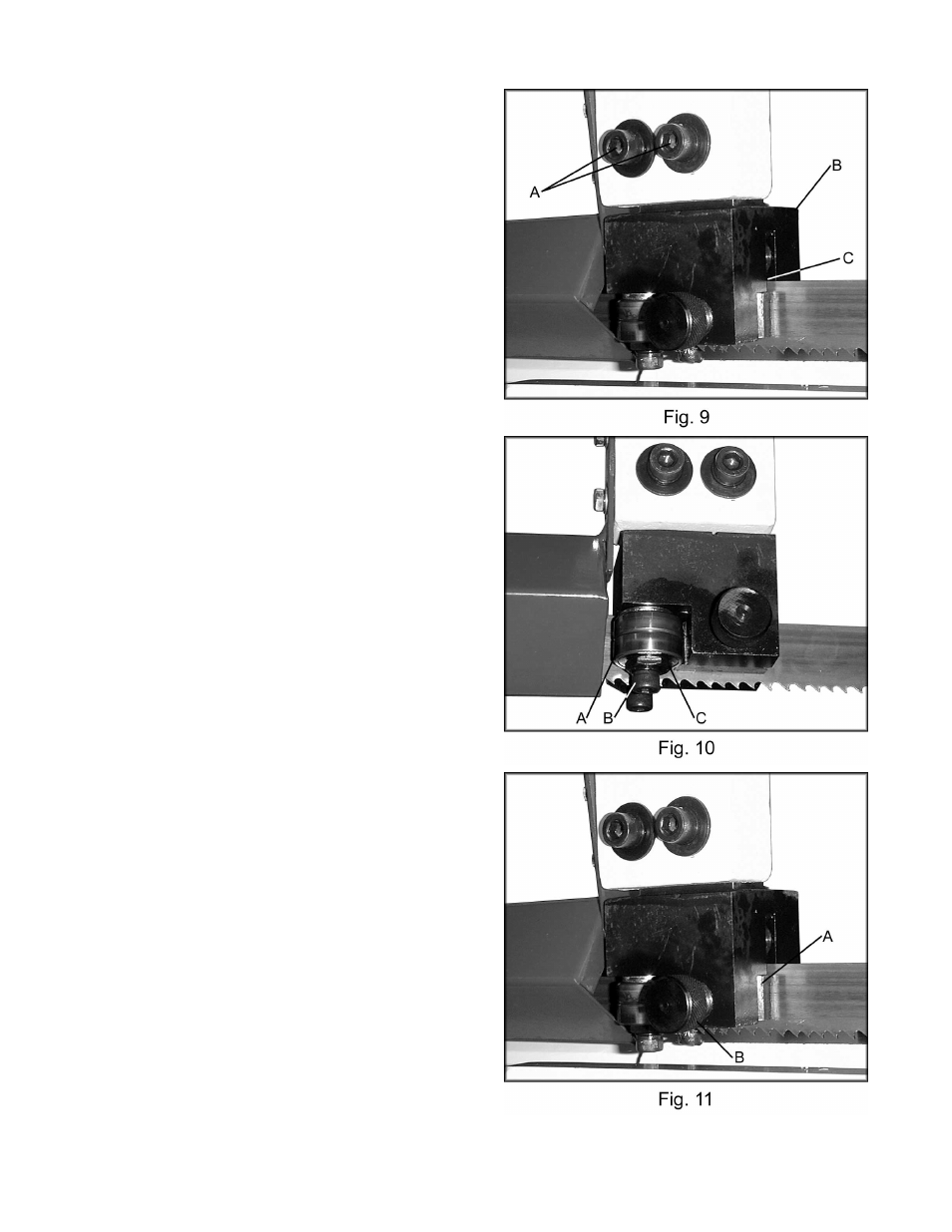 Guide roller adjustment, Blade guide adjustment | Jet Tools HBS-1321W WMH User Manual | Page 11 / 24