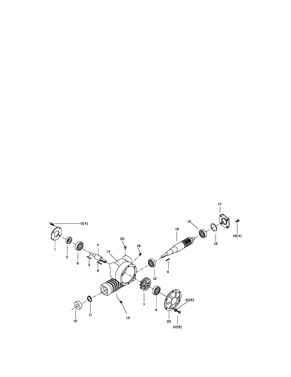 Gear reduce box assembly | Jet Tools HBS-1321W WMH User Manual | Page 22 / 24