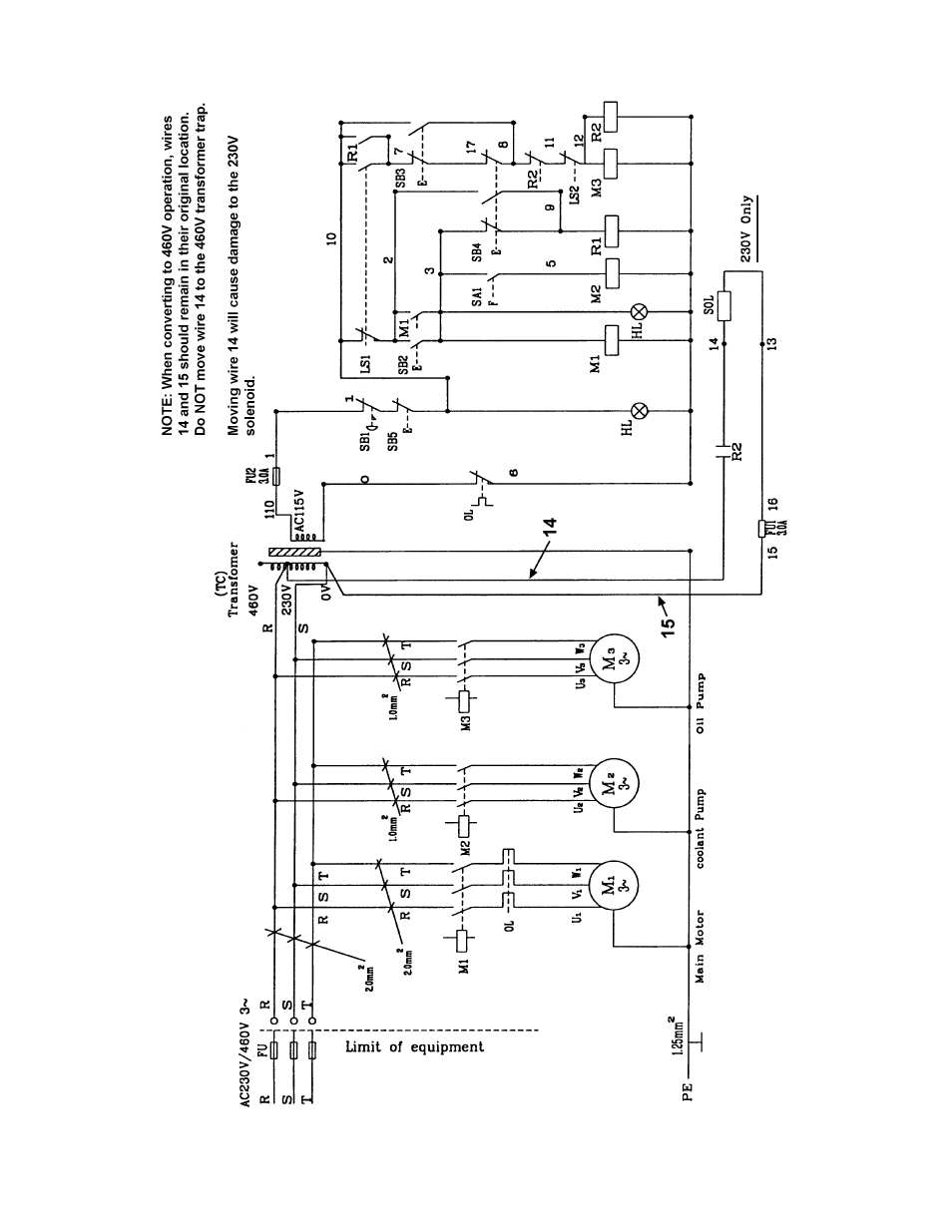 Wiring diagram | Jet Tools HBS-1321W WMH User Manual | Page 23 / 24