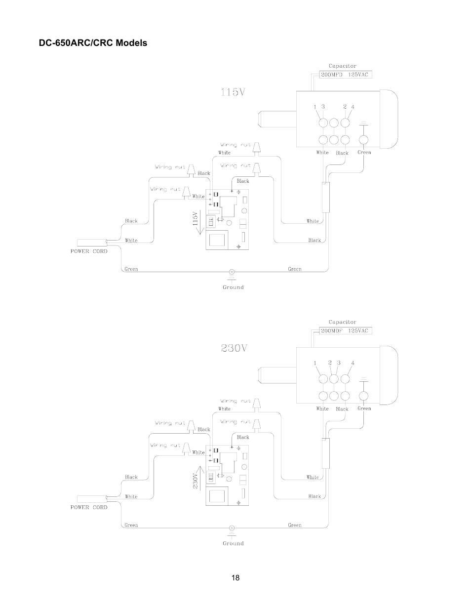 Dc-650arc/crc models | Jet Tools DC-650C User Manual | Page 18 / 20