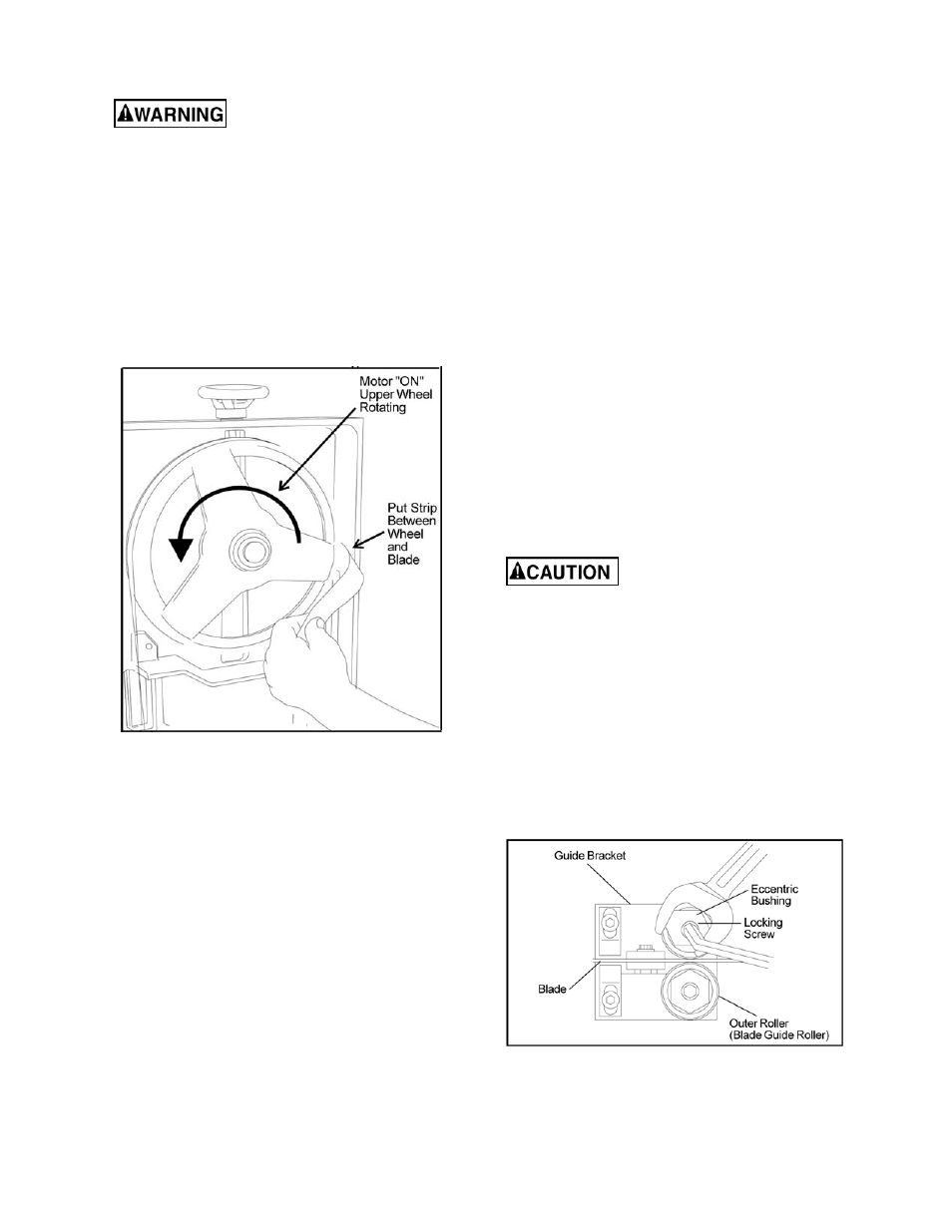 3 blade guide bearing ad, 3 blade guide bearing adjustment | Jet Tools J-7040 User Manual | Page 13 / 32