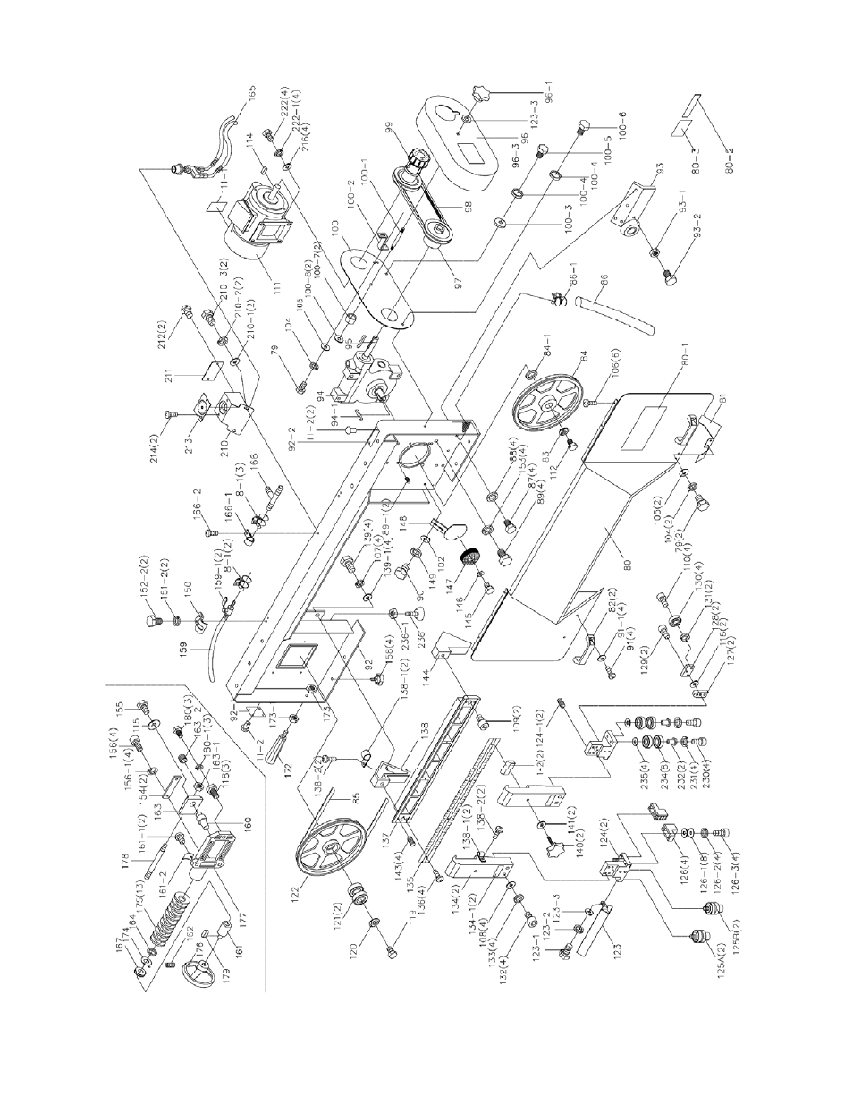 1 head (j-7020/7040) – exploded view | Jet Tools J-7040 User Manual | Page 24 / 32