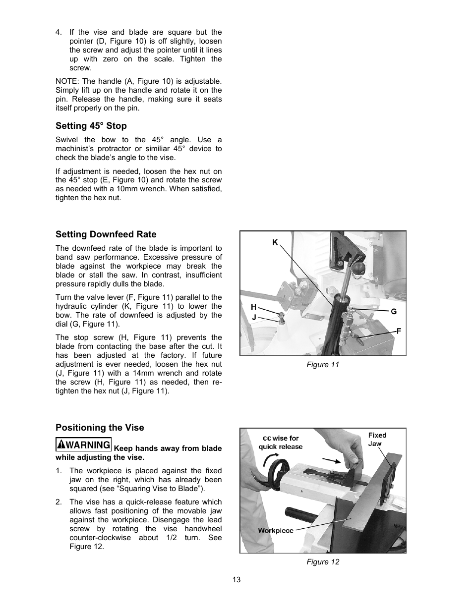 Jet Tools HBS-56S User Manual | Page 13 / 28