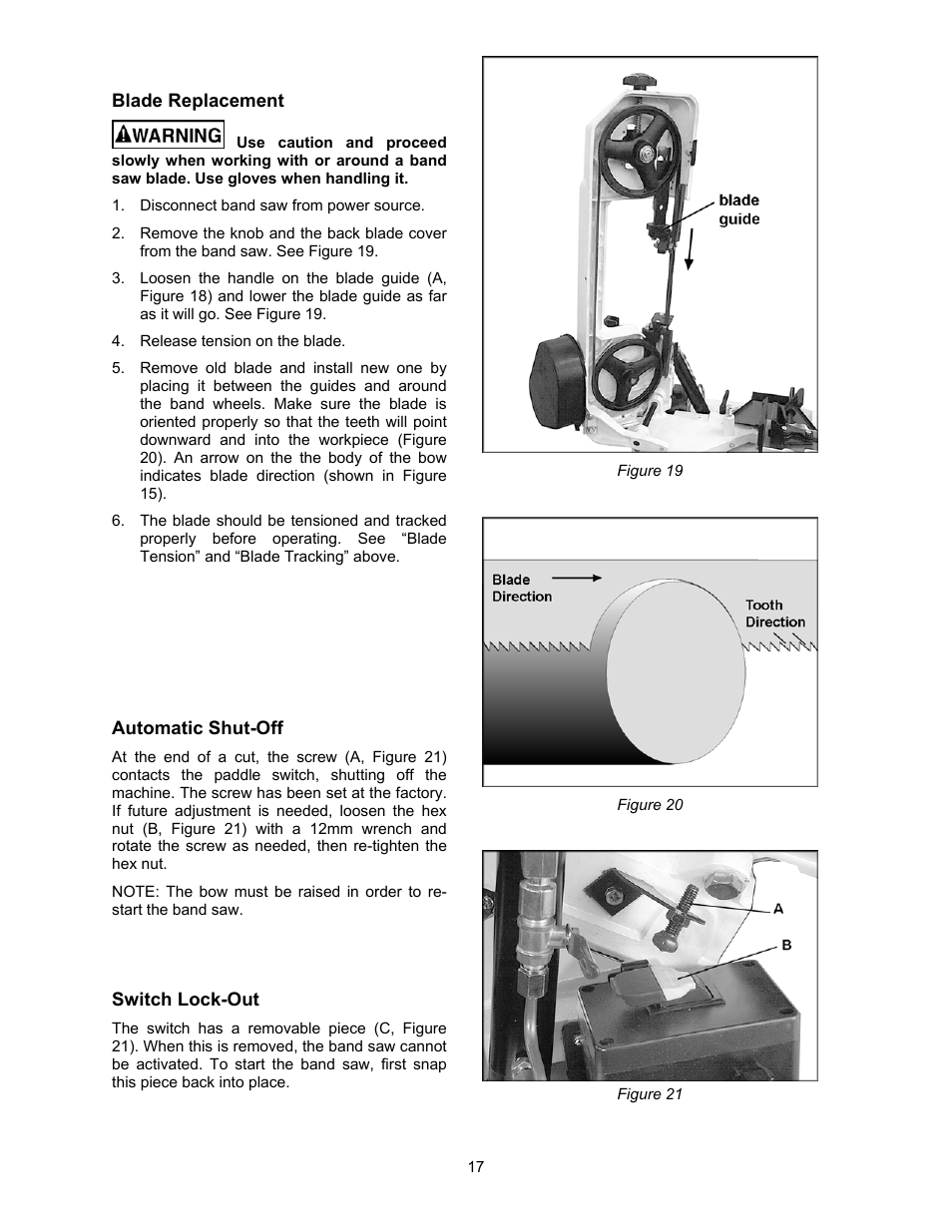 Jet Tools HBS-56S User Manual | Page 17 / 28