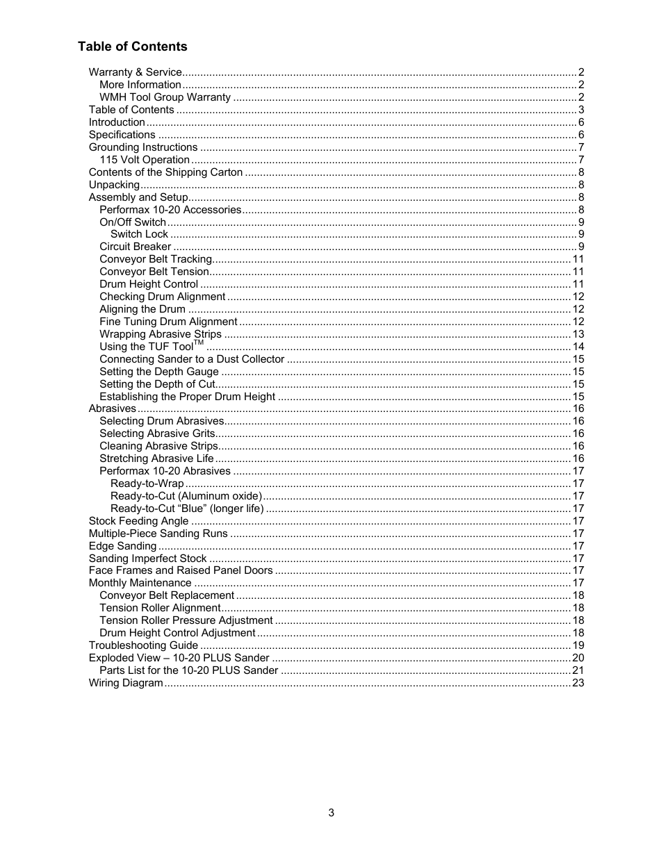 Jet Tools M-628900 User Manual | Page 3 / 24