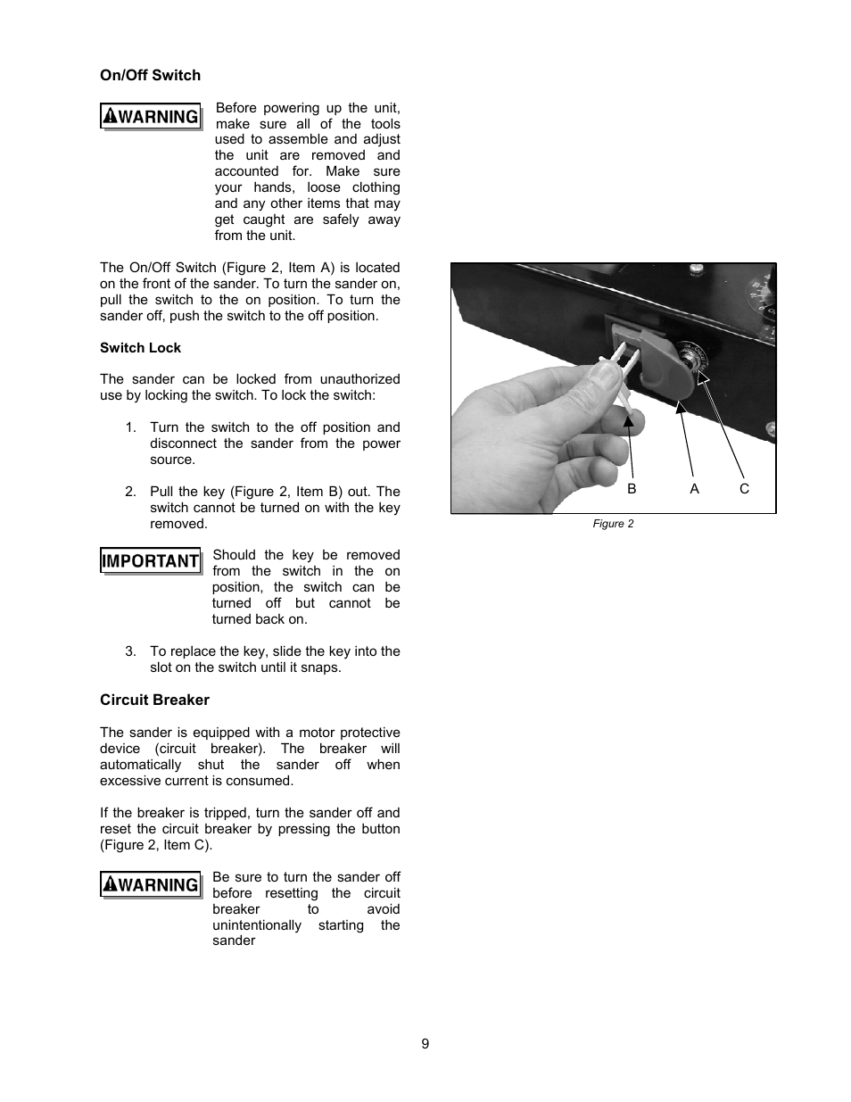 Jet Tools M-628900 User Manual | Page 9 / 24