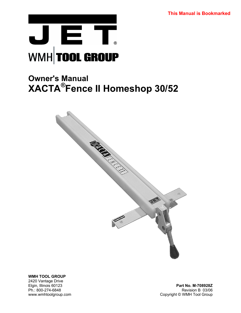 Jet Tools JWCS-10 User Manual | 16 pages