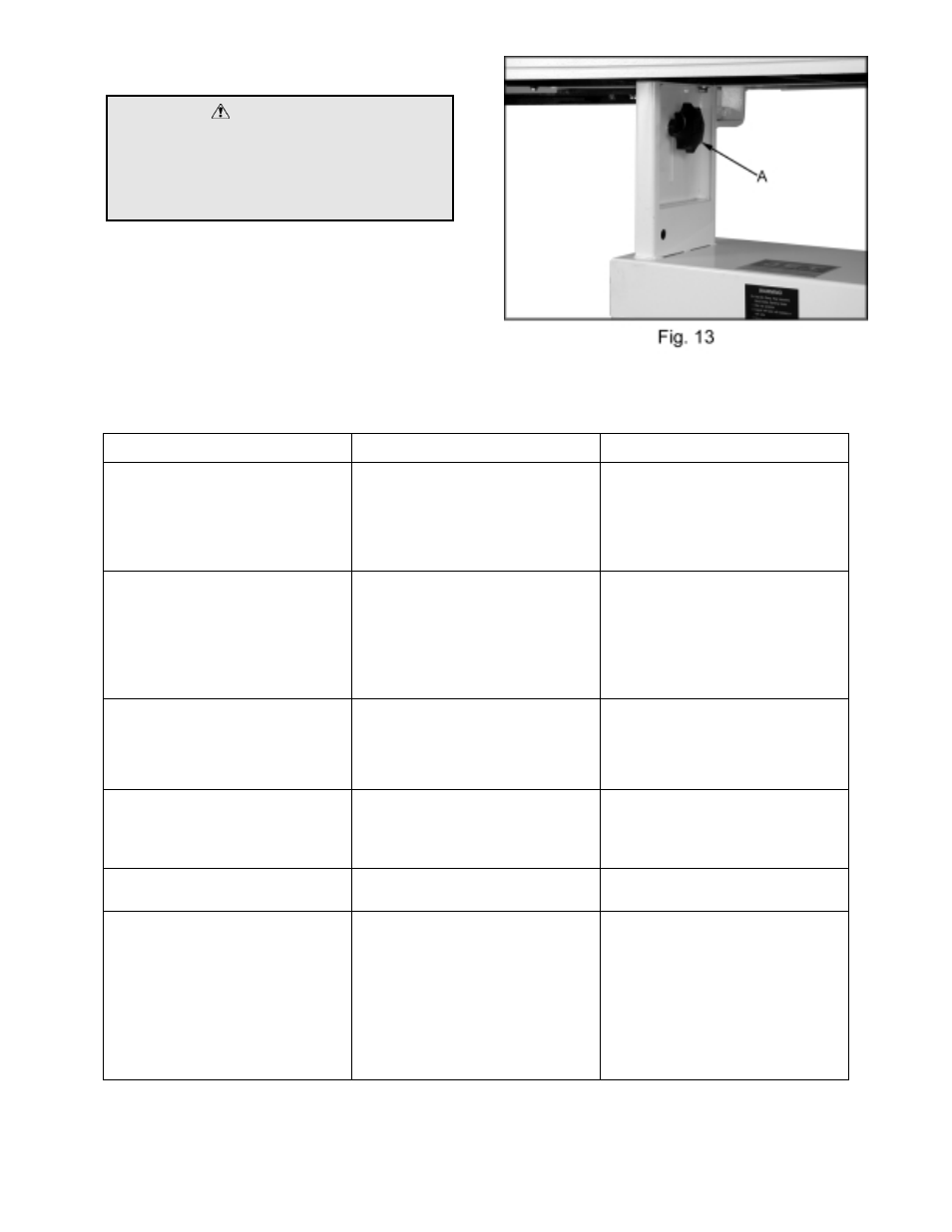 Warning | Jet Tools M-708448 User Manual | Page 13 / 19
