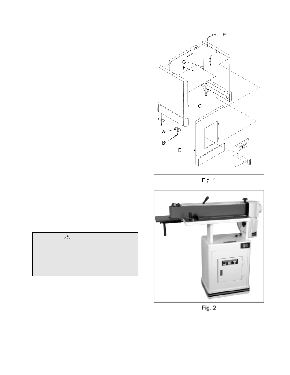 Warning | Jet Tools M-708448 User Manual | Page 8 / 19