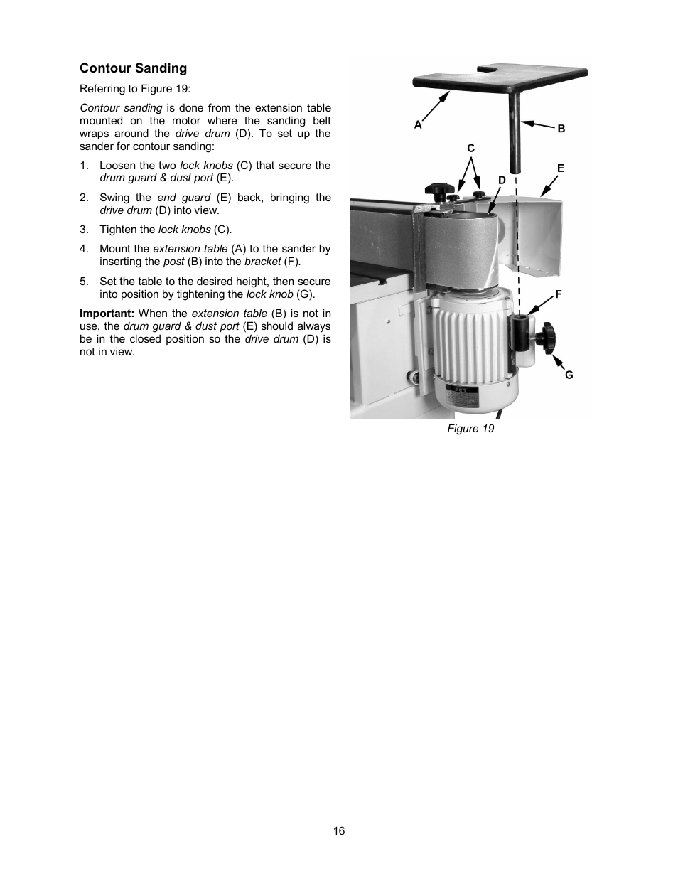 Jet Tools OES-80CS User Manual | Page 16 / 24