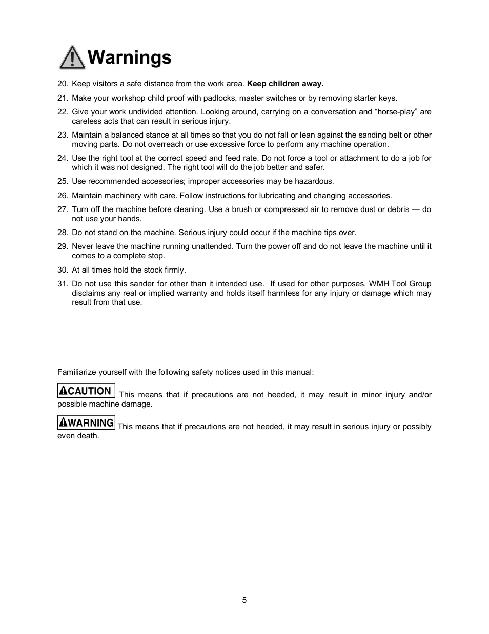 Jet Tools OES-80CS User Manual | Page 5 / 24