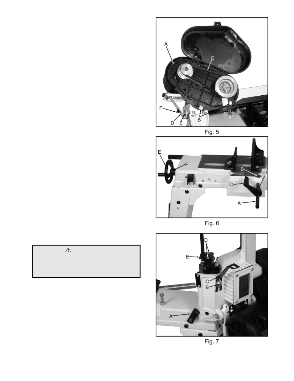 Warning | Jet Tools HVBS-56M User Manual | Page 7 / 17