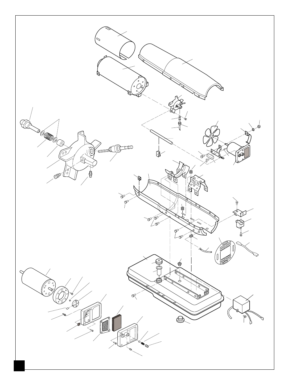 Illustrated parts breakdown | Jet Tools J100ECA User Manual | Page 22 / 24