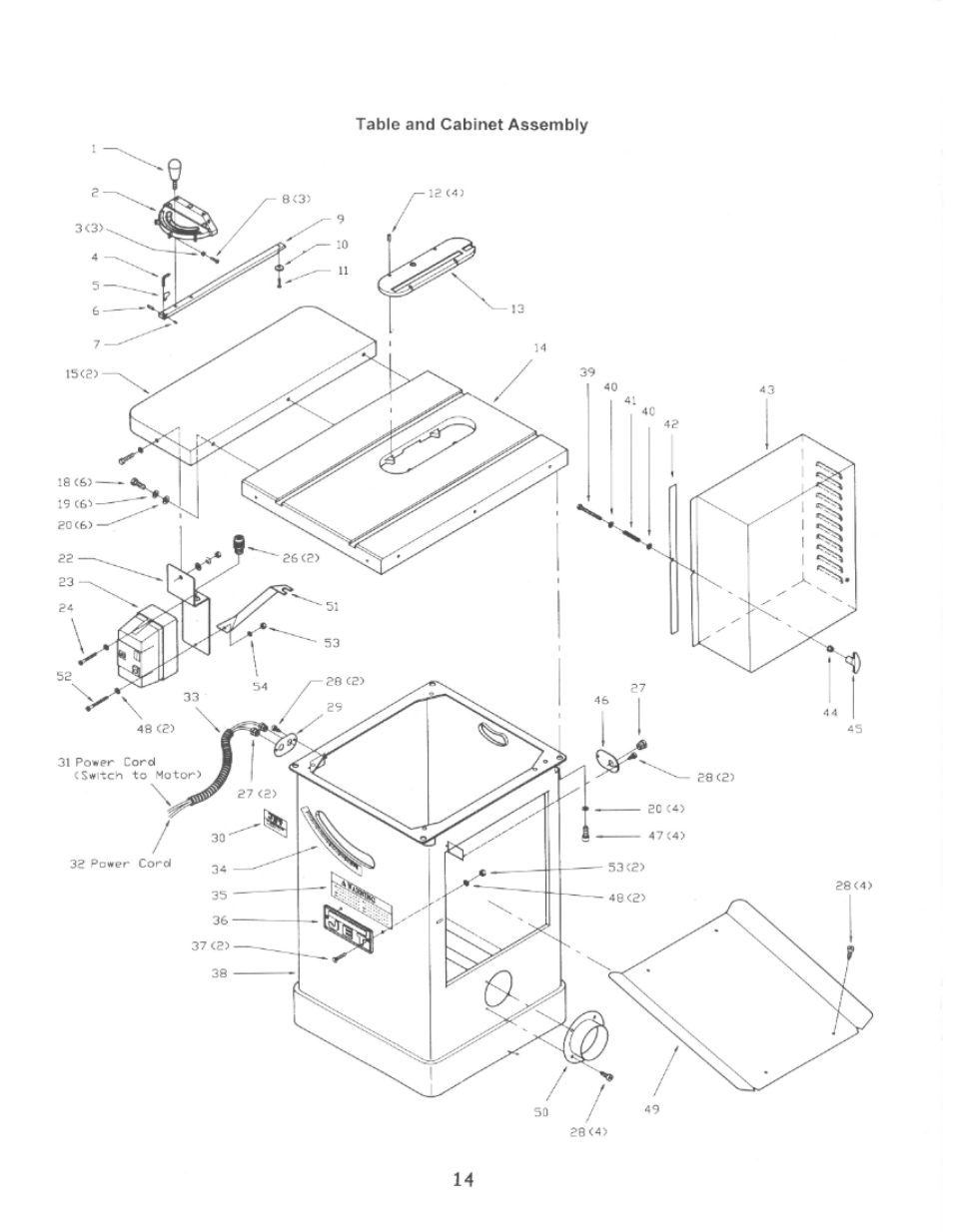 Jet Tools JTAS-12 User Manual | Page 16 / 44