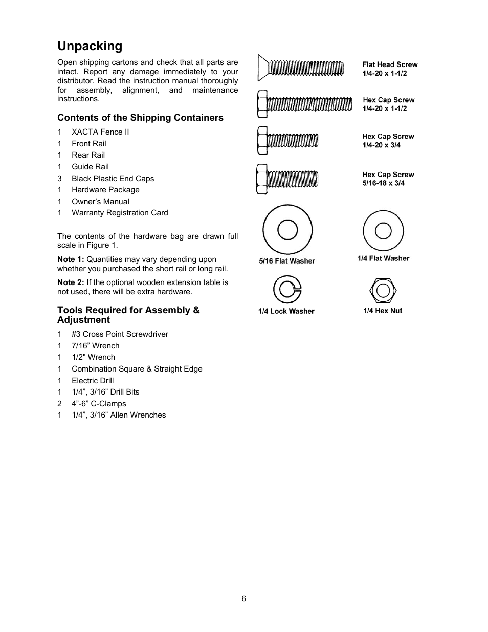 Unpacking | Jet Tools JTAS-12 User Manual | Page 34 / 44