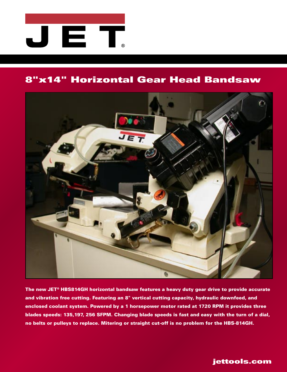 Jet Tools VBS-814GH User Manual | 2 pages