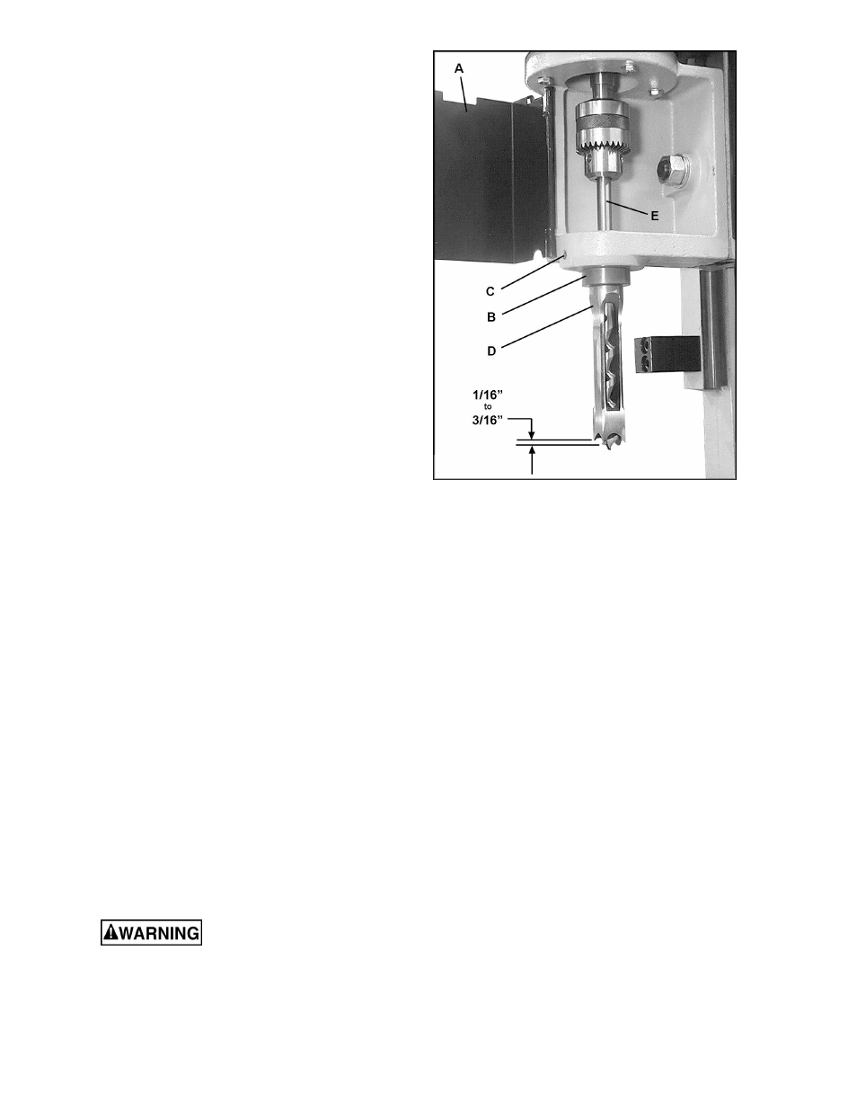 Installing bushing, chisel and auger, Grounding instructions | Jet Tools 720HD User Manual | Page 9 / 24