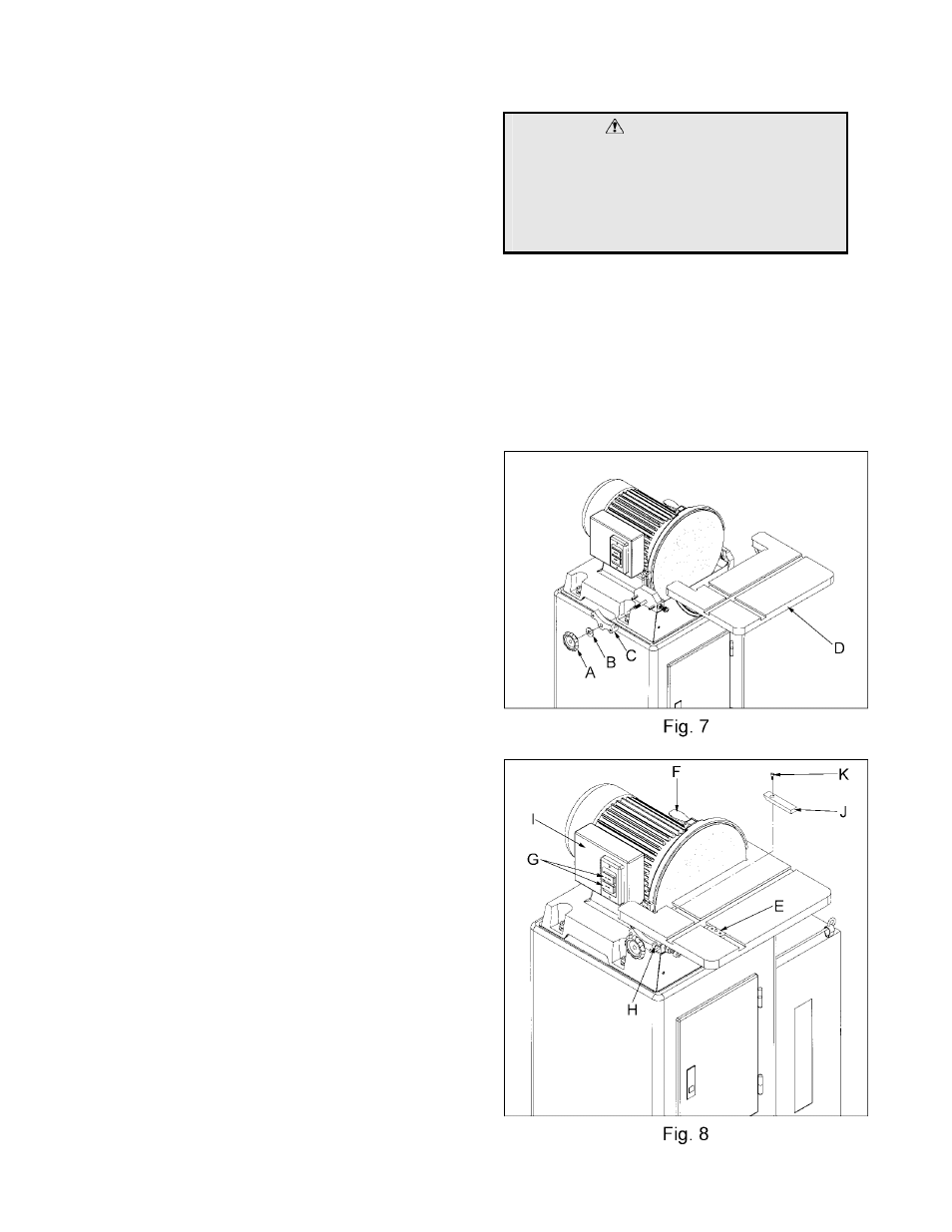 Warning | Jet Tools PDS-12CS User Manual | Page 11 / 18