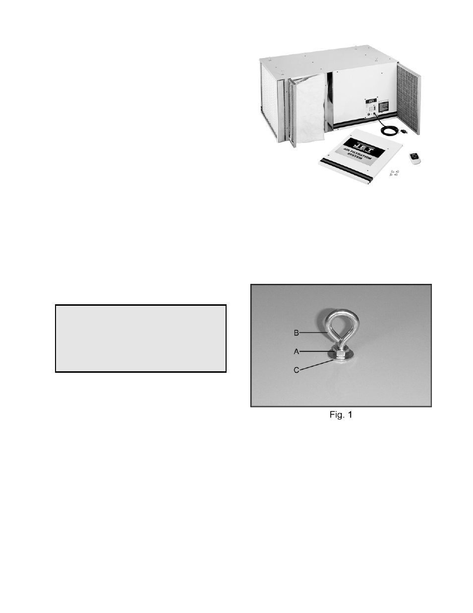 Caution | Jet Tools AFS-2000 User Manual | Page 6 / 11