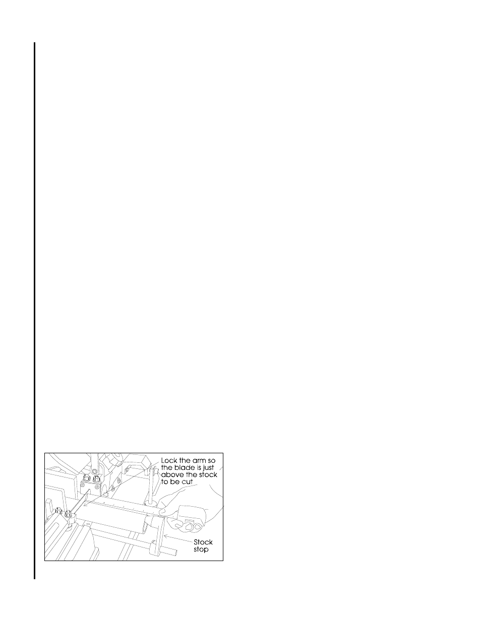 Controlling the cut: hydraulic feed control, Using the stock stop for repeated cuts | Jet Tools J-3410-2 User Manual | Page 10 / 32