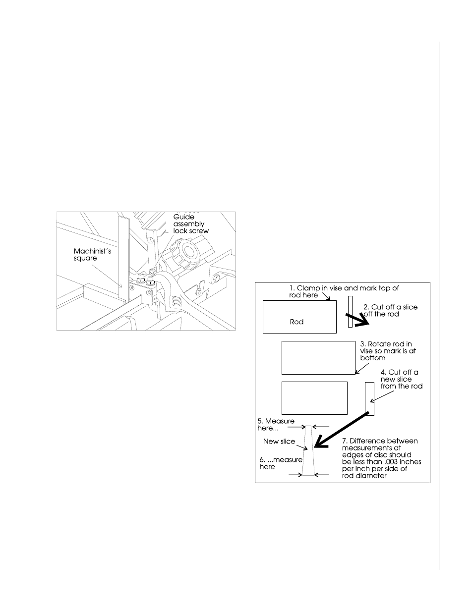 Adjusting blade vertical, Test cutting to verify adjustment accuracy | Jet Tools J-3410-2 User Manual | Page 17 / 32