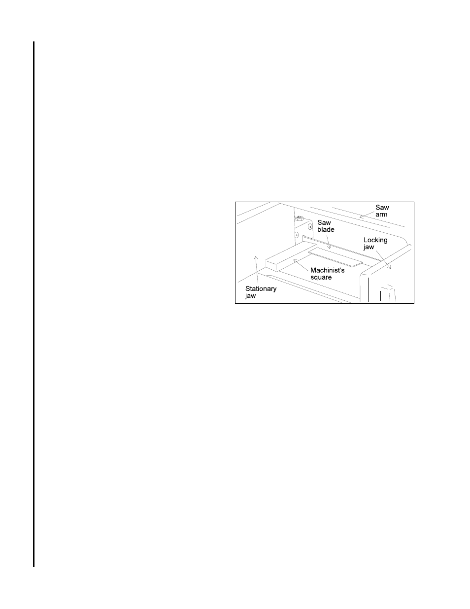 Changing the locking jaw location, Stationary vise jaw, Changing the stationary vise jaw position | Adjusting stationary jaw: straight cuts, Adjusting stationary jaw: angle cuts | Jet Tools J-3410-2 User Manual | Page 8 / 32