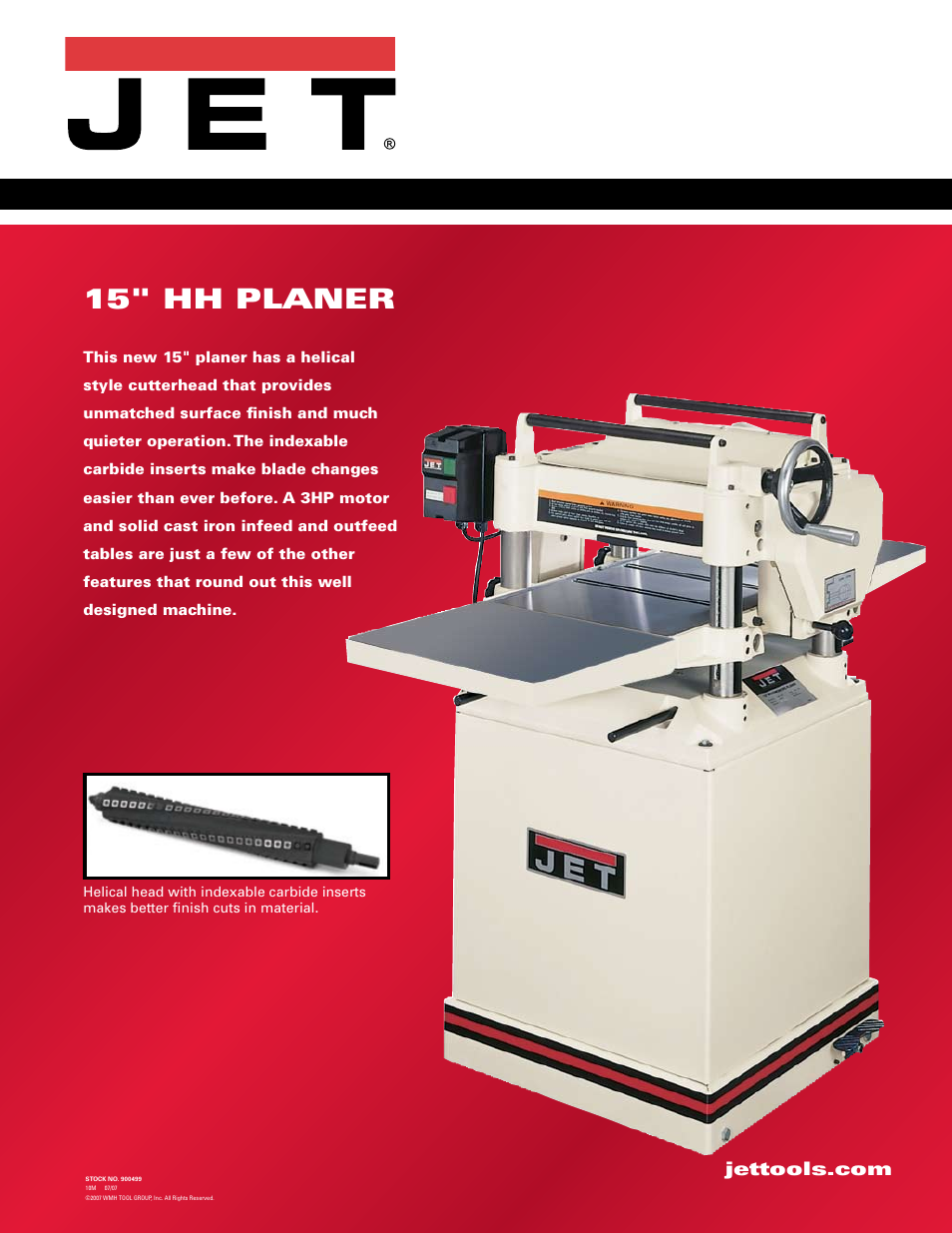 Jet Tools JWP-15HH User Manual | 2 pages