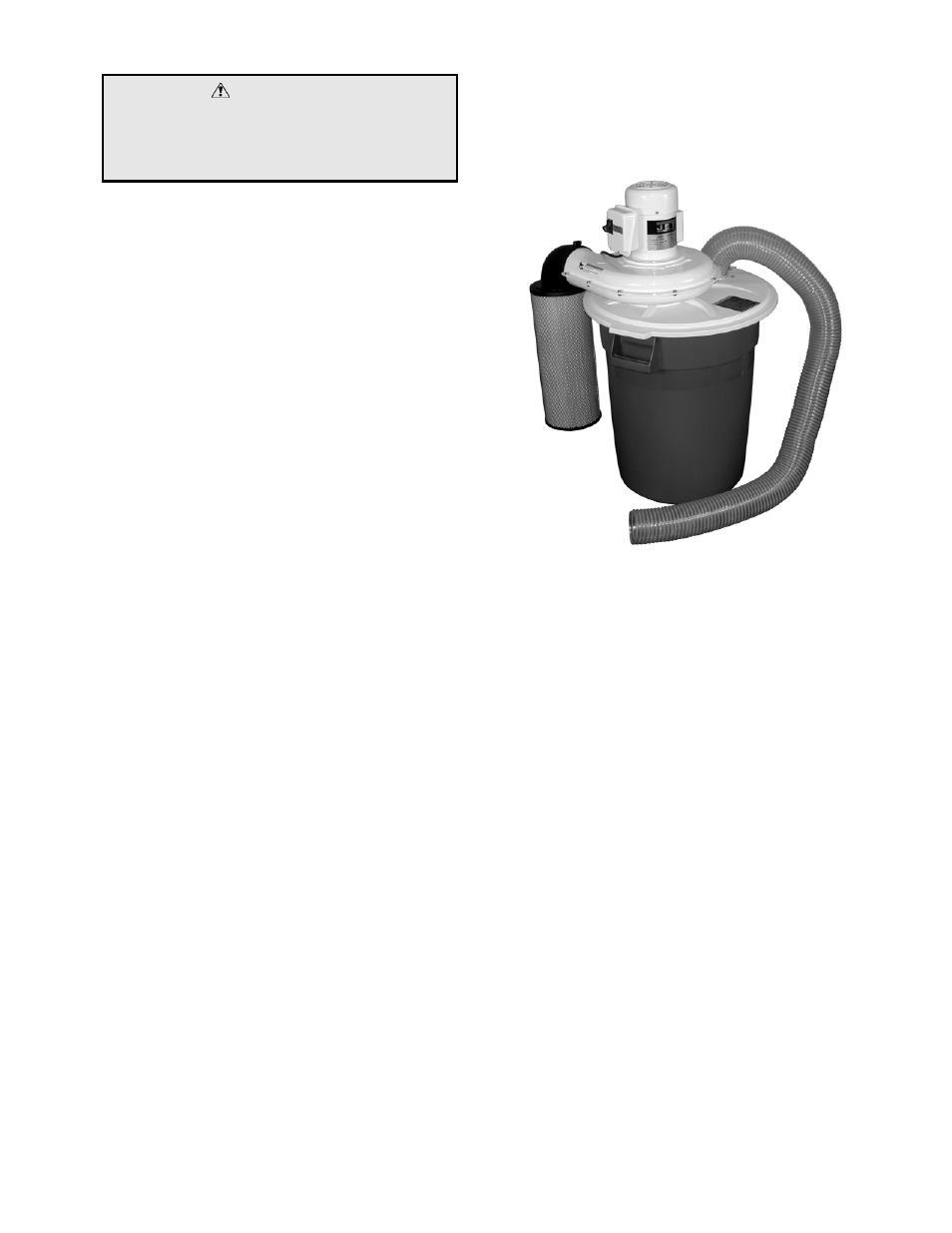 Warning | Jet Tools DC-650TS User Manual | Page 7 / 13