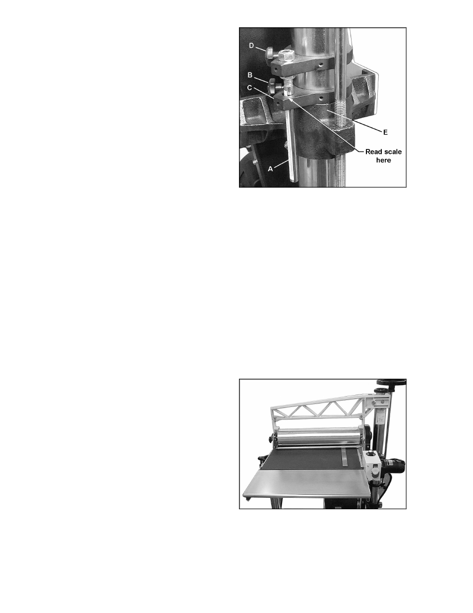 Depth gauge calibration, Drum alignment | Jet Tools 22-44 Pro User Manual | Page 17 / 44