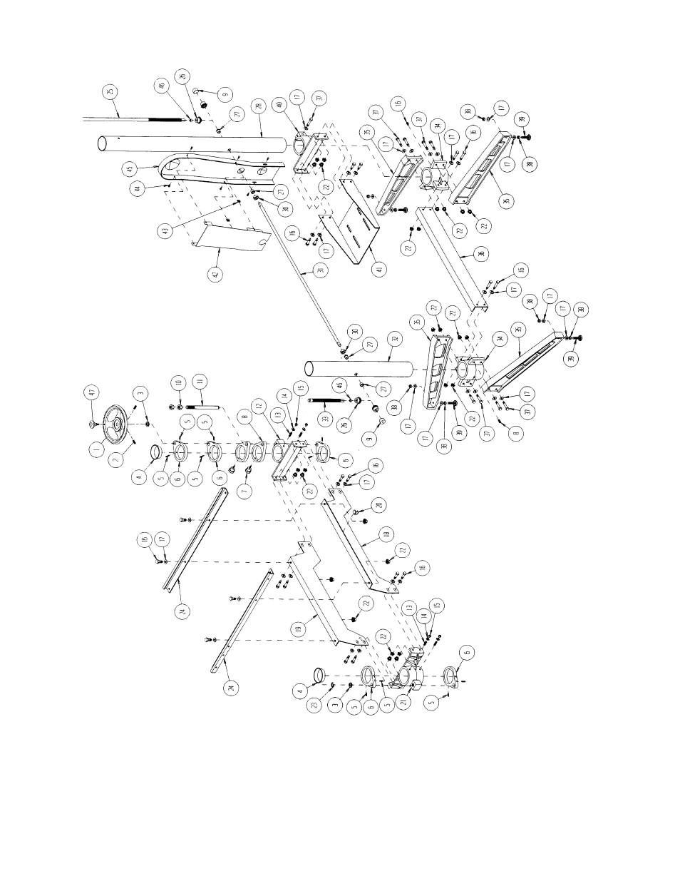 Stand assembly | Jet Tools 22-44 Pro User Manual | Page 34 / 44