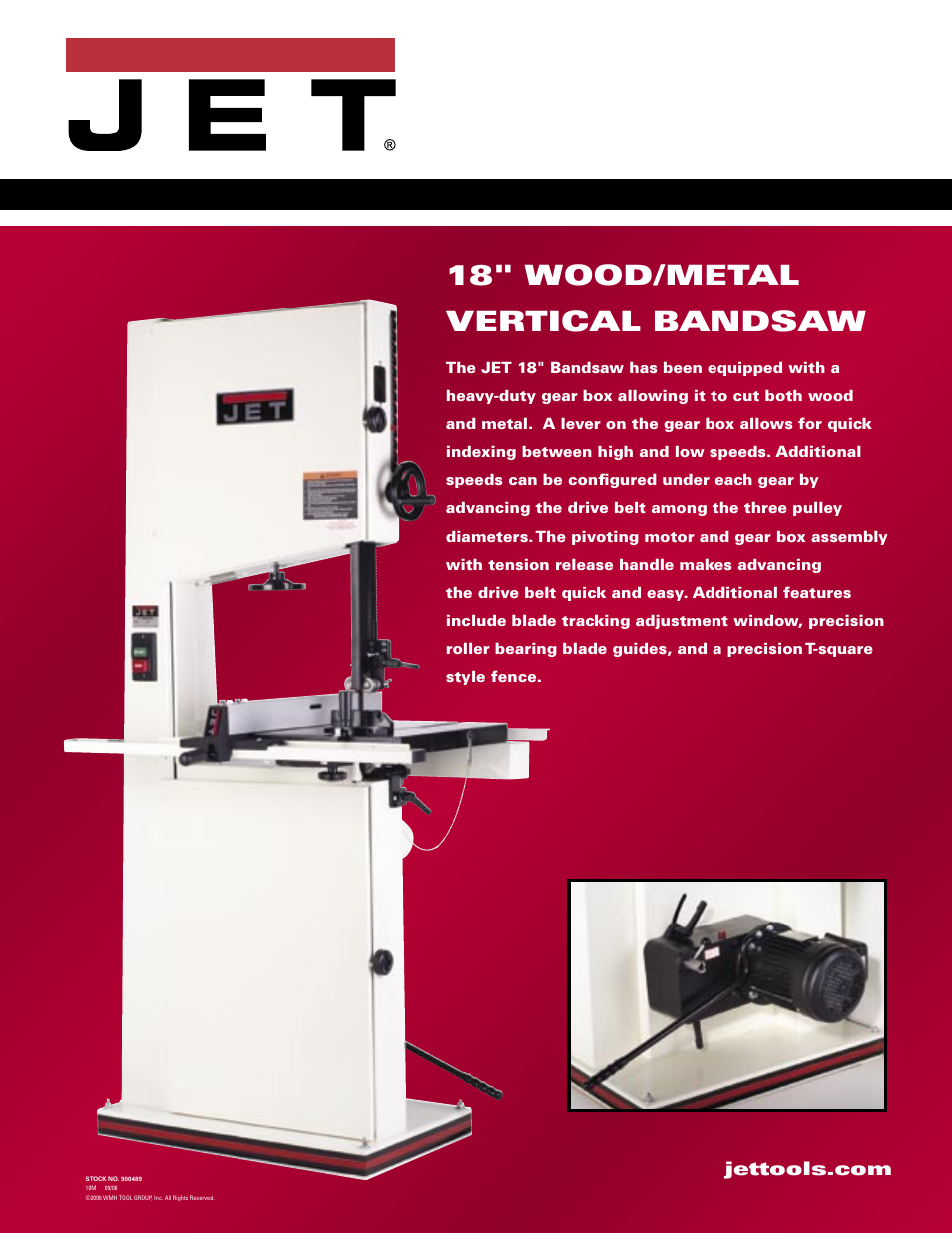 Jet Tools VBS-18MW User Manual | 2 pages