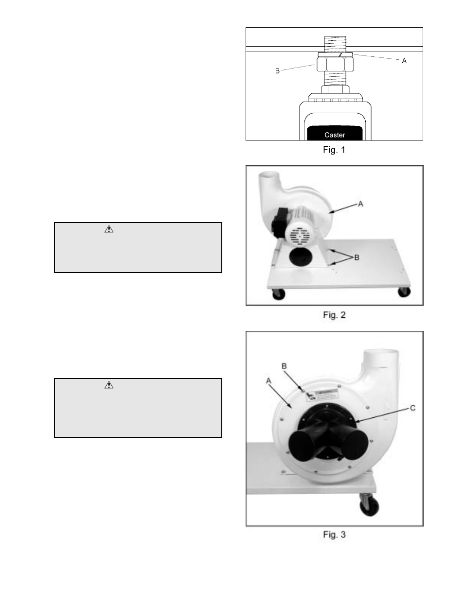 Warning | Jet Tools DC-1100A User Manual | Page 9 / 15