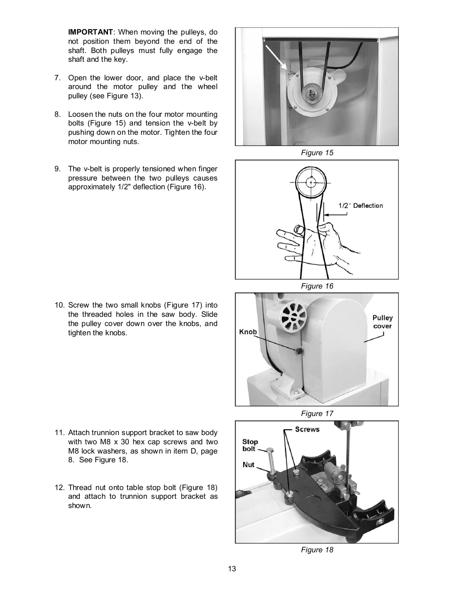 Jet Tools JWBS-14OCS User Manual | Page 13 / 32