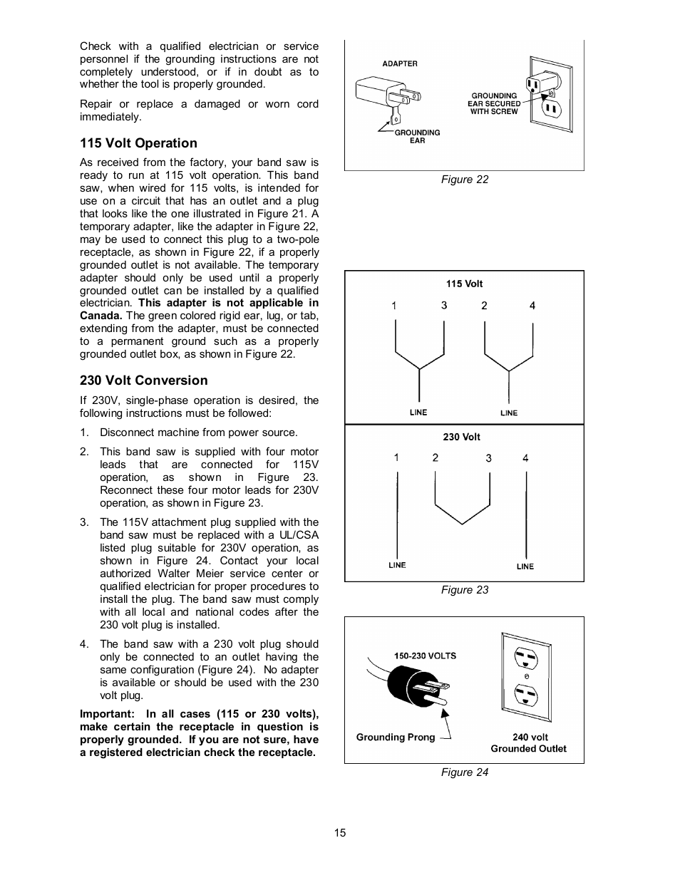 Jet Tools JWBS-14OCS User Manual | Page 15 / 32