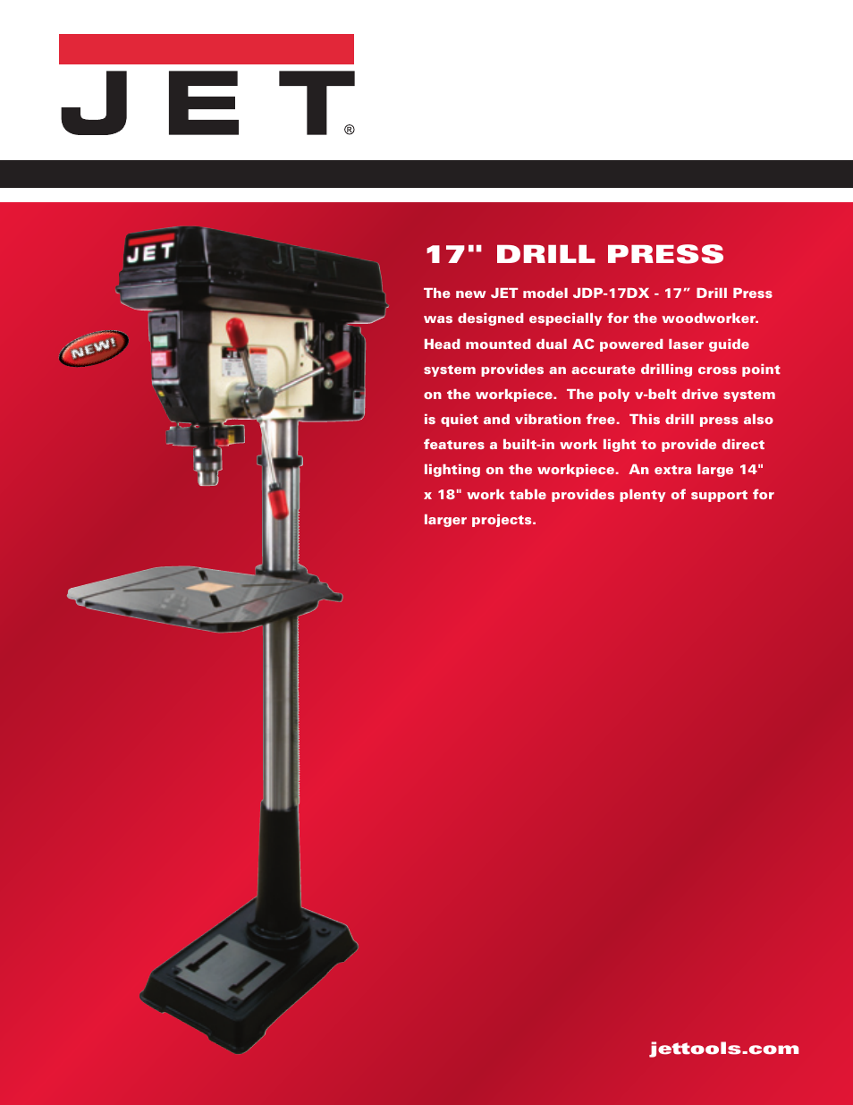 Jet Tools JDP-17DX User Manual | 2 pages